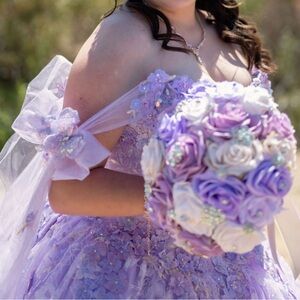 Elegant Purple Gown Quinceañera